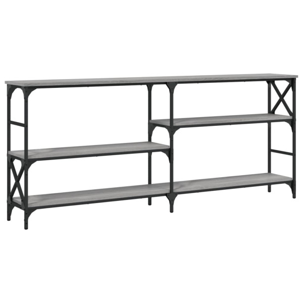 Mesa consola 180x29x76.5 cm derivados madeira cinzento sonoma M 2