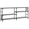 Mesa consola 180x29x76.5 cm derivados madeira cinzento sonoma 2