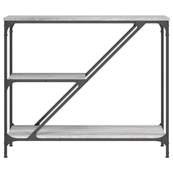 Mesa consola 88.5x30x75 cm derivados de madeira cinzento sonoma M 4