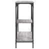 Mesa consola 88.5x30x75 cm derivados de madeira cinzento sonoma 5