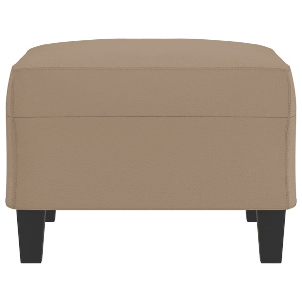 Apoio de pés 70x55x41 cm couro artificial cappuccino M 4