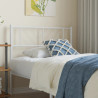 Cabeceira de cama 75 cm metal branco 1