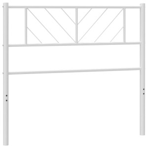 Cabeceira de cama 75 cm metal branco H
