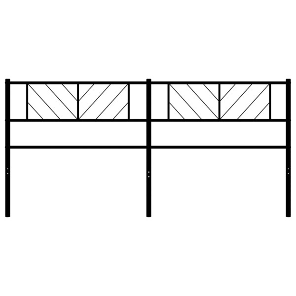 Cabeceira de cama 193 cm metal preto M 3