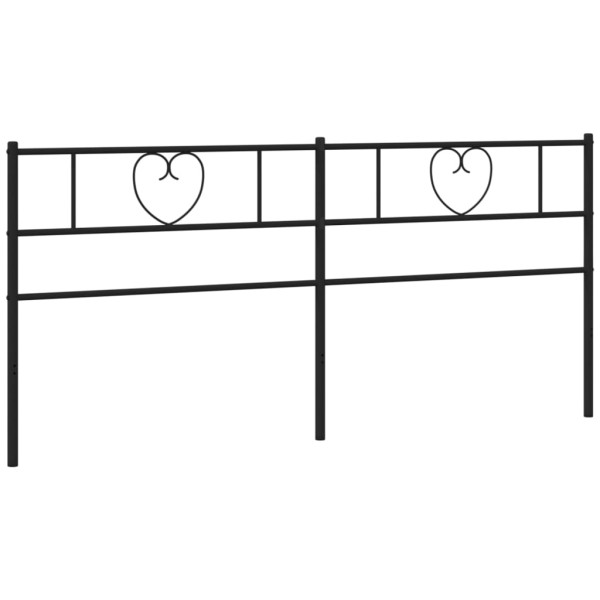 Cabeceira de cama 193 cm metal preto M 2