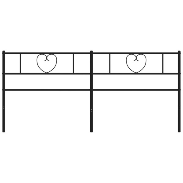 Cabeceira de cama 193 cm metal preto M 5