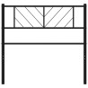 Cabeceira de cama 107 cm metal preto 3