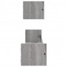 Estantes de pared con barras 2 uds gris Sonoma 80x16x14 cm 5