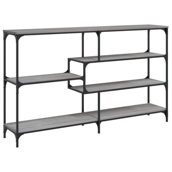 Mesa consola madera contrachapada gris Sonoma 160x32x95 cm M 2
