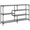 Mesa consola 160x32x95 cm derivados de madeira cinzento sonoma 2
