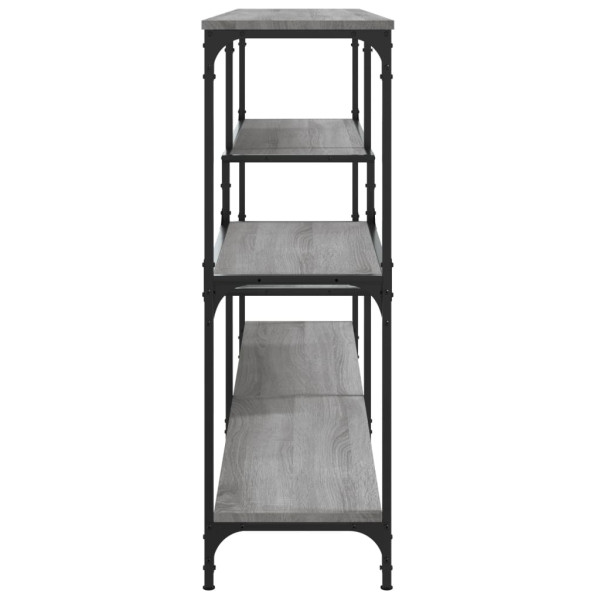 Mesa consola 160x32x95 cm derivados de madeira cinzento sonoma M 5