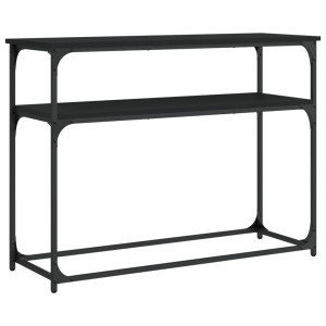 Mesa consola 100x35.5x75 cm derivados de madeira preto H