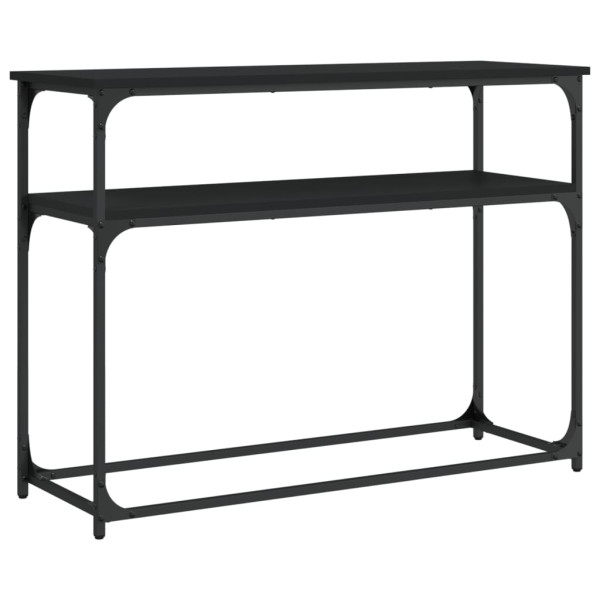 Mesa consola 100x35.5x75 cm derivados de madeira preto M 2