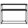 Mesa consola 100x35.5x75 cm derivados de madeira preto 4