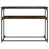 Mesa consola madera de ingeniería roble ahumado 100x35.5x75 cm 4