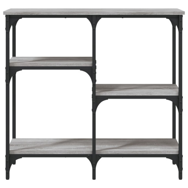 Mesa consola madeira de engenharia cinza Sonoma 80x29x75 cm M 4