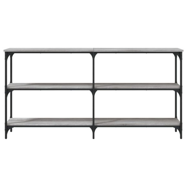 Mesa consola 150x29x75 cm derivados de madeira cinzento sonoma M 4