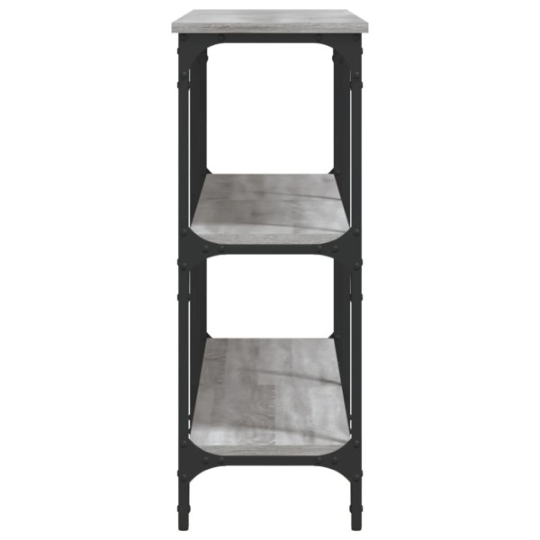 Mesa consola 150x29x75 cm derivados de madeira cinzento sonoma M 5