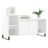 Móvel para TV 100x35x55 cm derivados madeira branco brilhante 3