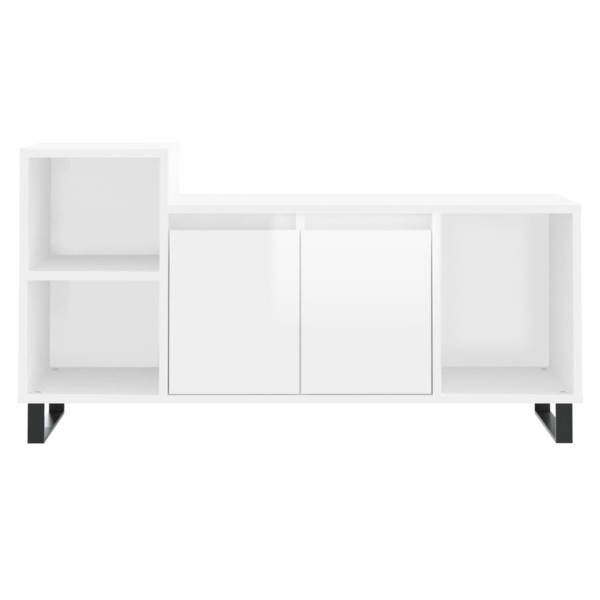 Móvel para TV 100x35x55 cm derivados madeira branco brilhante M 5