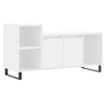 Mueble para TV madera contrachapada blanco 100x35x55 cm 2
