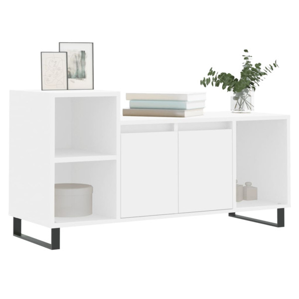 Mueble para TV madera contrachapada blanco 100x35x55 cm M 3