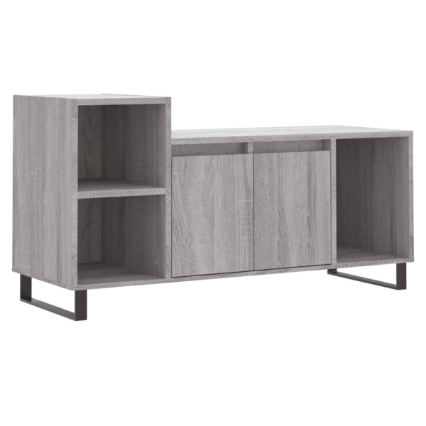 Mueble de TV madera contrachapada gris Sonoma 100x35x55 cm M 2