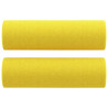 Sofá de 2 plazas con cojines tela amarillo claro 120 cm 5