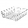 Cestos de arame extraíveis 2 pcs 500 mm prateado 3