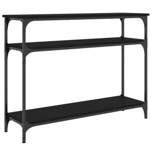 Mesa consola 100x29x75 cm derivados de madeira preto H