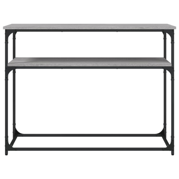 Mesa consola 100x35.5x75cm derivados de madeira cinzento sonoma M 4