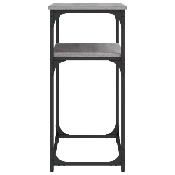 Mesa consola 100x35.5x75cm derivados de madeira cinzento sonoma M 5