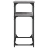 Mesa consola madera de ingeniería gris Sonoma 100x35.5x75 cm 5