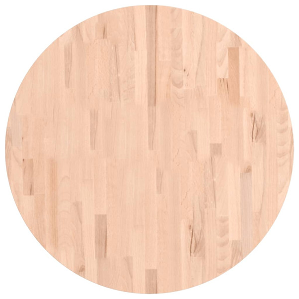 Tablero redondo de madera maciza de haya Ø80x4 cm M 2