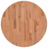 Tablero redondo de madera maciza de haya Ø60x4 cm 2