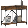 Mesa consola madeira de engenharia carvalho fumado 100x39x78.5 cm 3