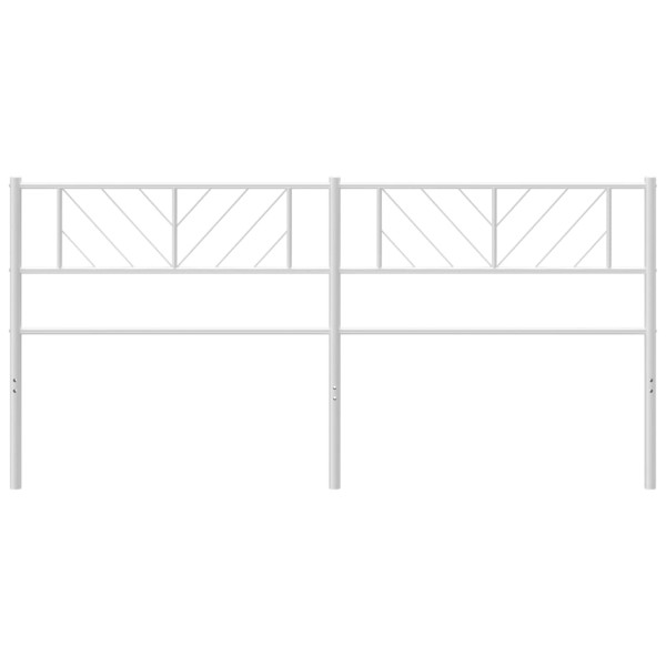 Cabeceira de cama 193 cm metal branco M 3