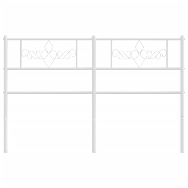 Cabeceira de cama 120 cm metal branco M 3