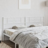 Cabeceira de cama 193 cm metal branco 1