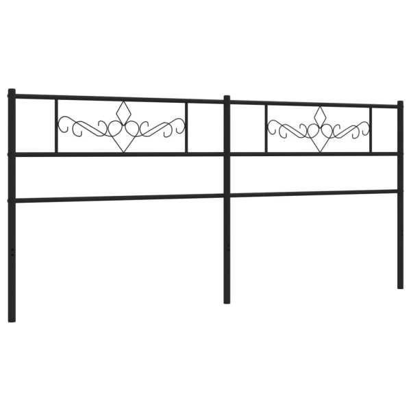 Cabeceira de cama 200 cm metal preto M 4