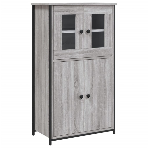 Aparador alto madera contrachapada gris Sonoma 62x32x106.5 cm M 2