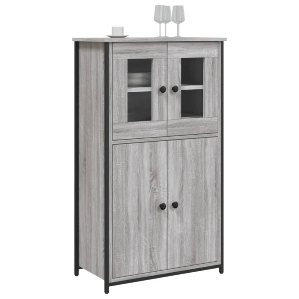 Decorador alto madeira de contraplacado cinza Sonoma 62x32x106.5 cm M 3