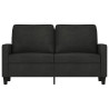 Sofá de 2 lugares tecido 120 cm preto 3