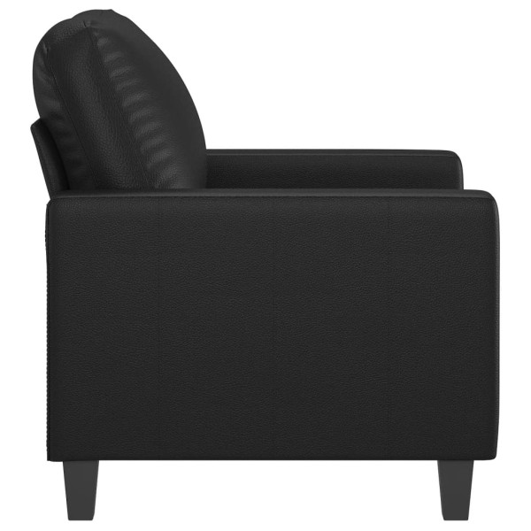 Sillón cuero sintético negro 60 cm M 4
