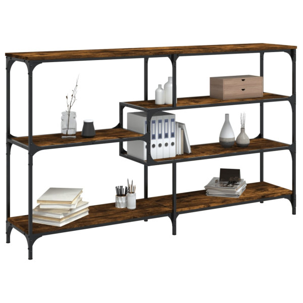 Mesa consola 160x32x95 cm derivados de madeira carvalho fumado M 3