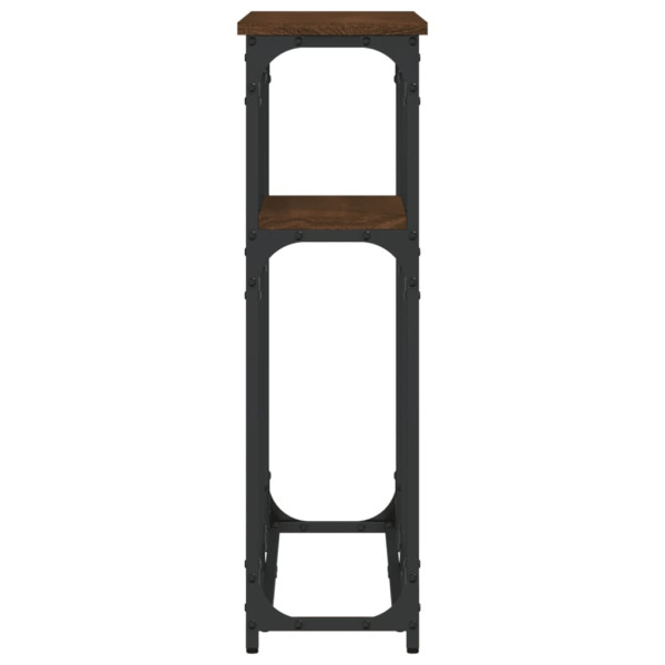 Mesa consola 90x22.5x75 cm derivados madeira carvalho castanho M 5