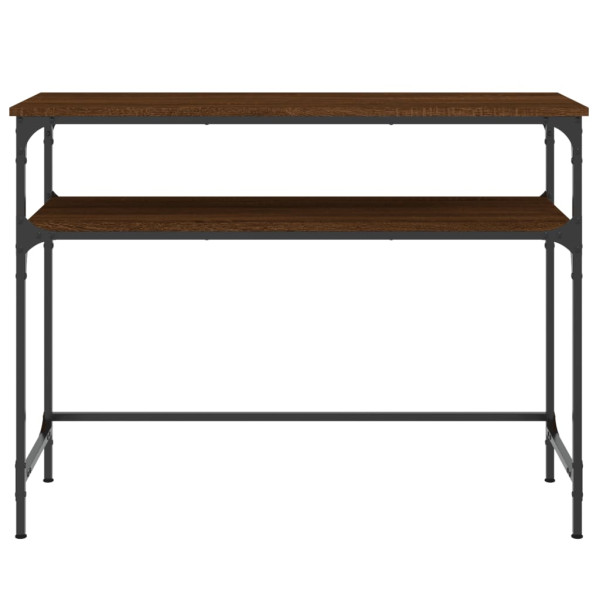 Mesa consola 100x35.5x75 cm derivados madeira carvalho castanho M 4