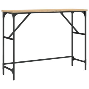 Mesa consola madera de ingeniería roble Sonoma 100x32x75 cm H