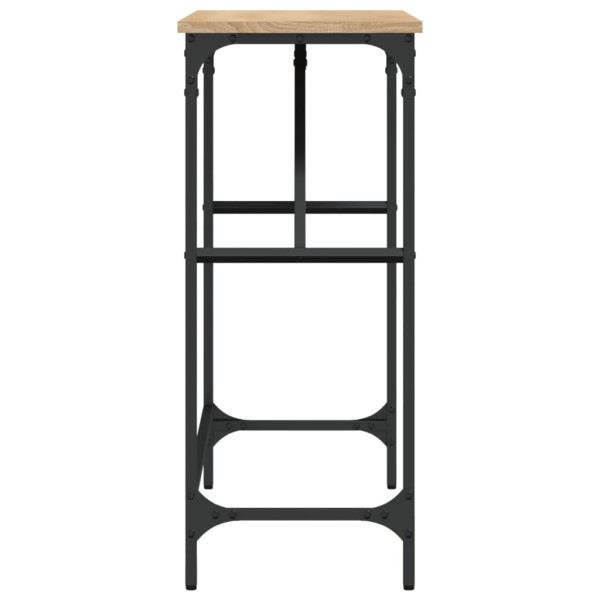 Mesa consola madeira de engenharia de carvalho Sonoma 100x32x75 cm M 5