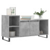 Mueble para TV madera contrachapada gris hormigón 100x35x55 cm 3